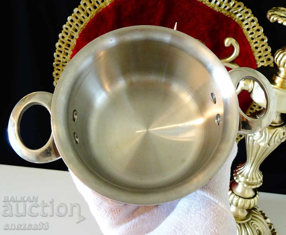 Licitație Oală suedeză din cupru Patina, cu etichetă