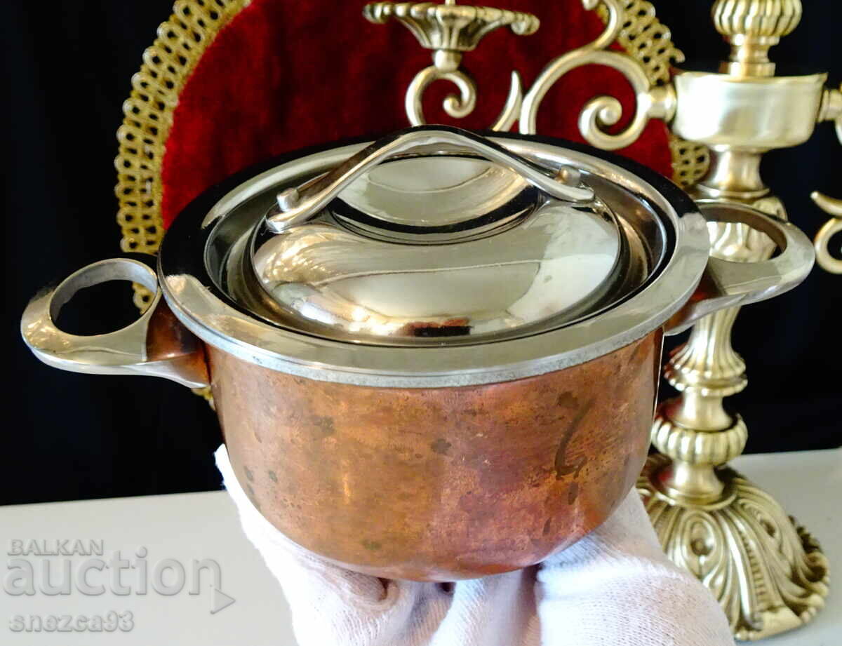 Oală suedeză din cupru Patina, cu etichetă - 7