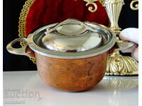 Oală suedeză din cupru Patina, cu etichetă