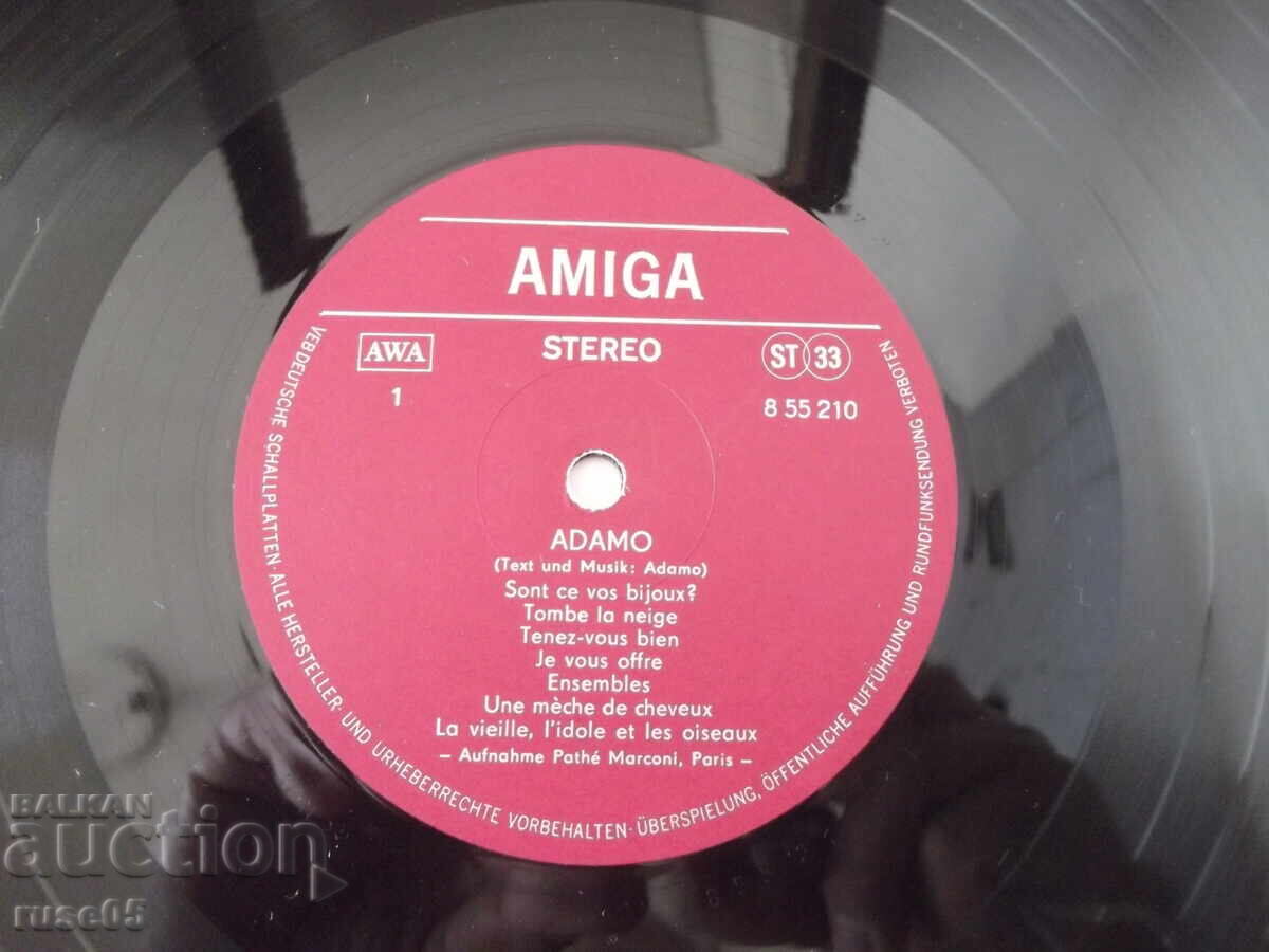 Παράδοση Δίσκος βινυλίου "ADAMO"