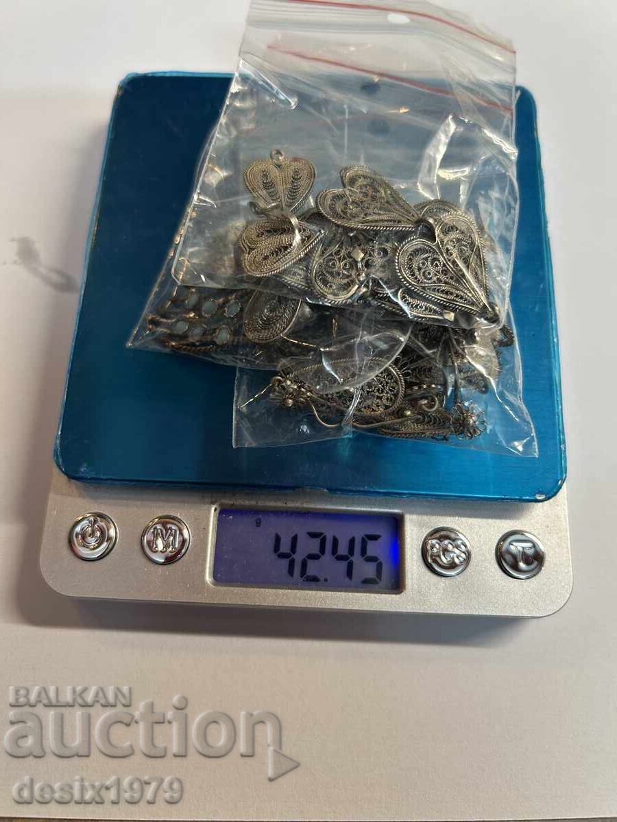 Ασήμι, παλιό φιλιγκράν 925 βαθμών - 7