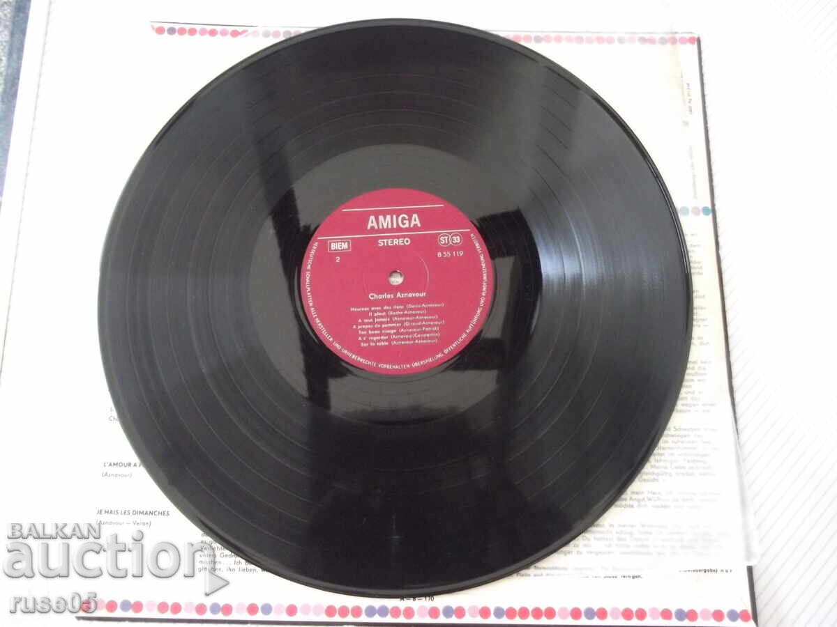 Disc de vinil "CHARLES AZNAVOUR" - 6