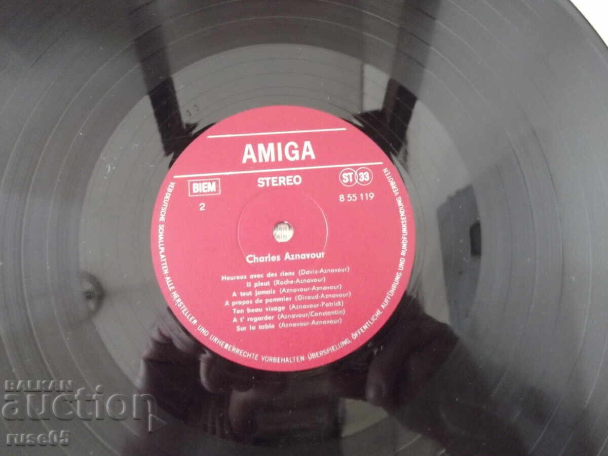 Disc de vinil "CHARLES AZNAVOUR" - 7