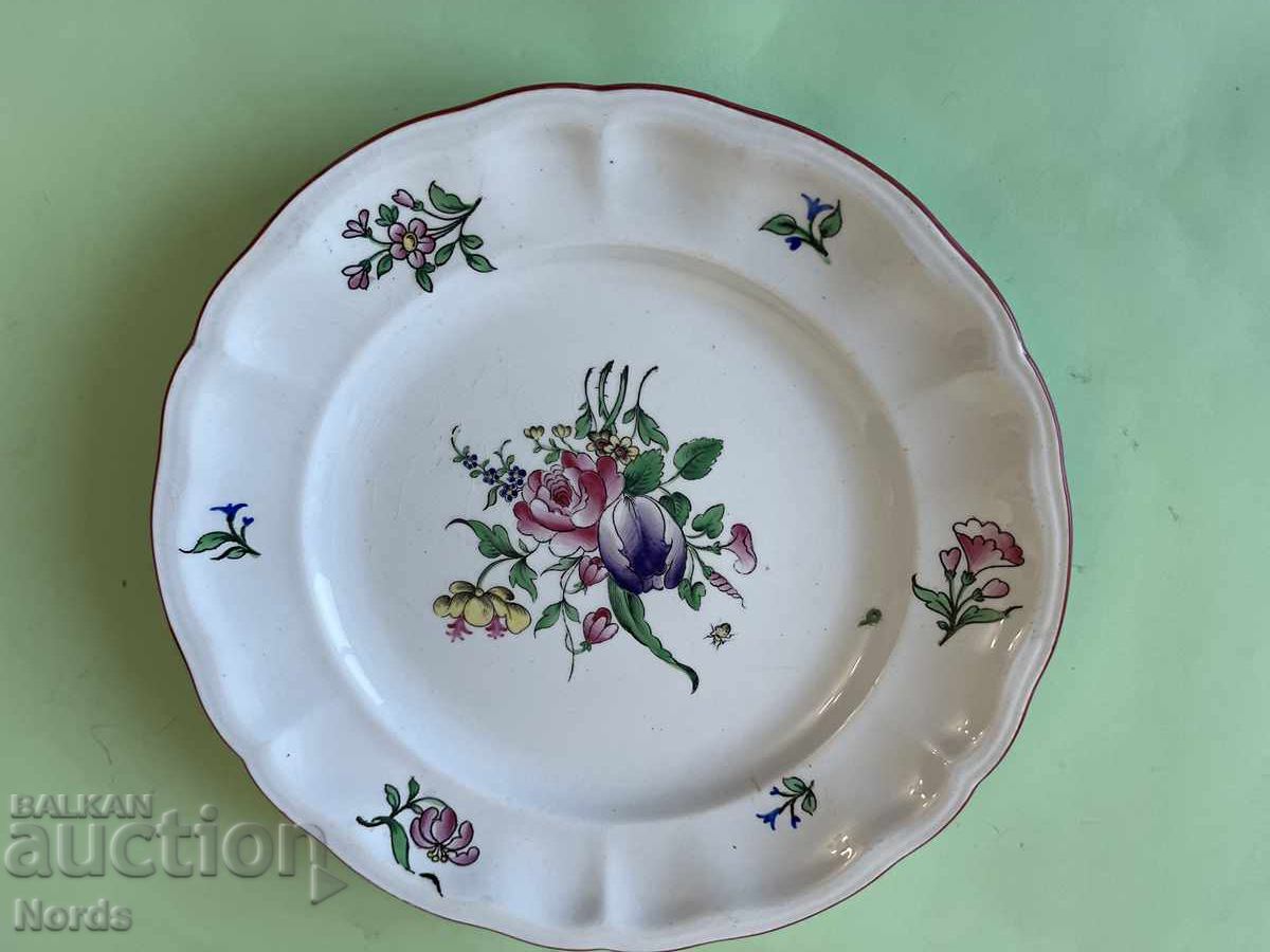 Vintage French platter with price € 0.01 | 0.02 BGN