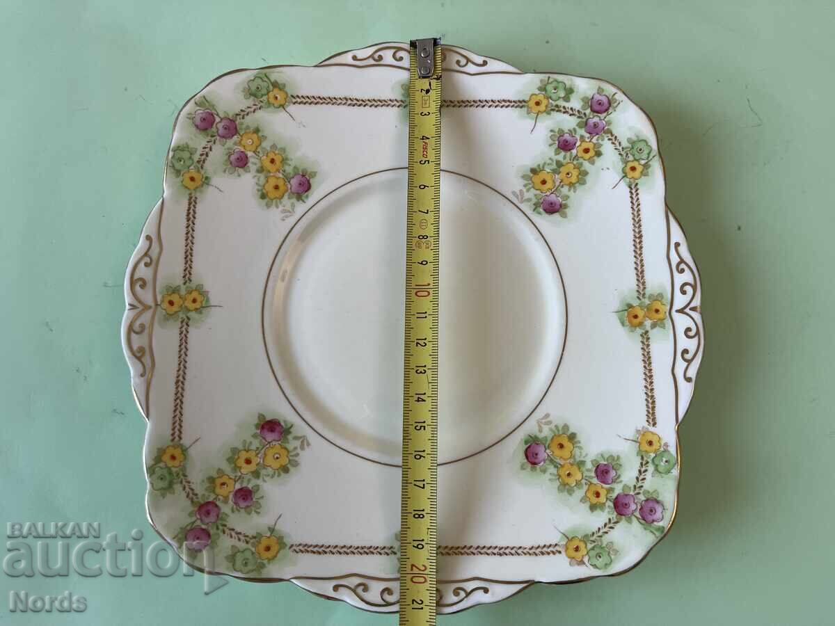 Vintage English Platter with Markings - 6