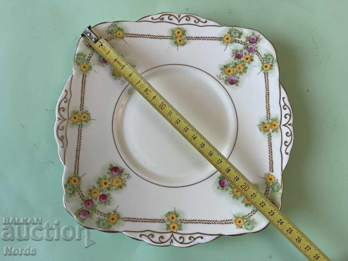 Vintage English Platter with Markings - 7