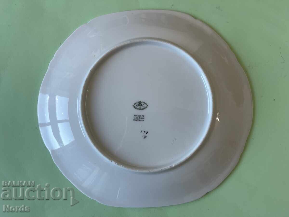 Delivery of Czech porcelain platter with marking