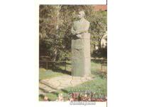 Postcard Bulgaria Elin Pelin The Monument to Elin Pelin