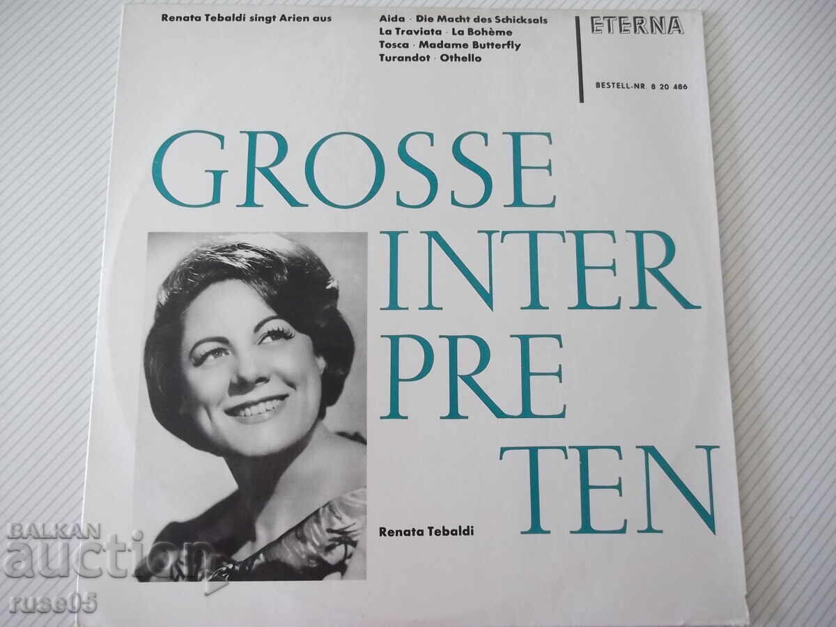 Vinyl record "GROSSE INTERPRETEN - Renata Tebaldi"