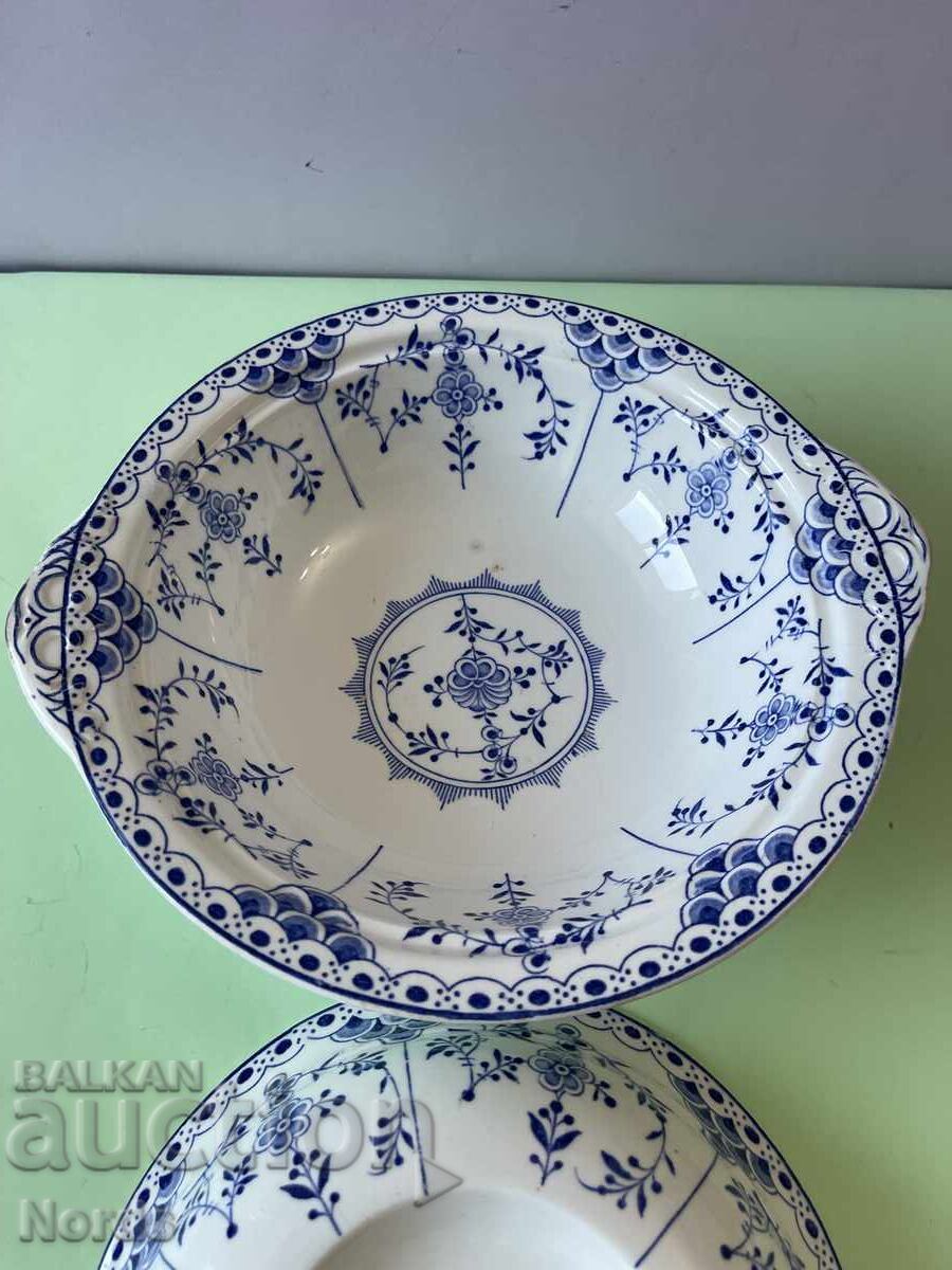 Auction  Wood&Sons Vintage English bowl with lid Saxon