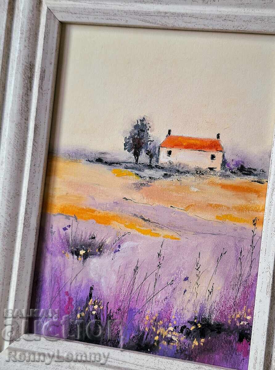 Аукцион Летен ден, пастелна картина, оригинал