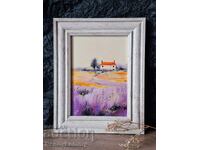 Summer day, pastel painting, original