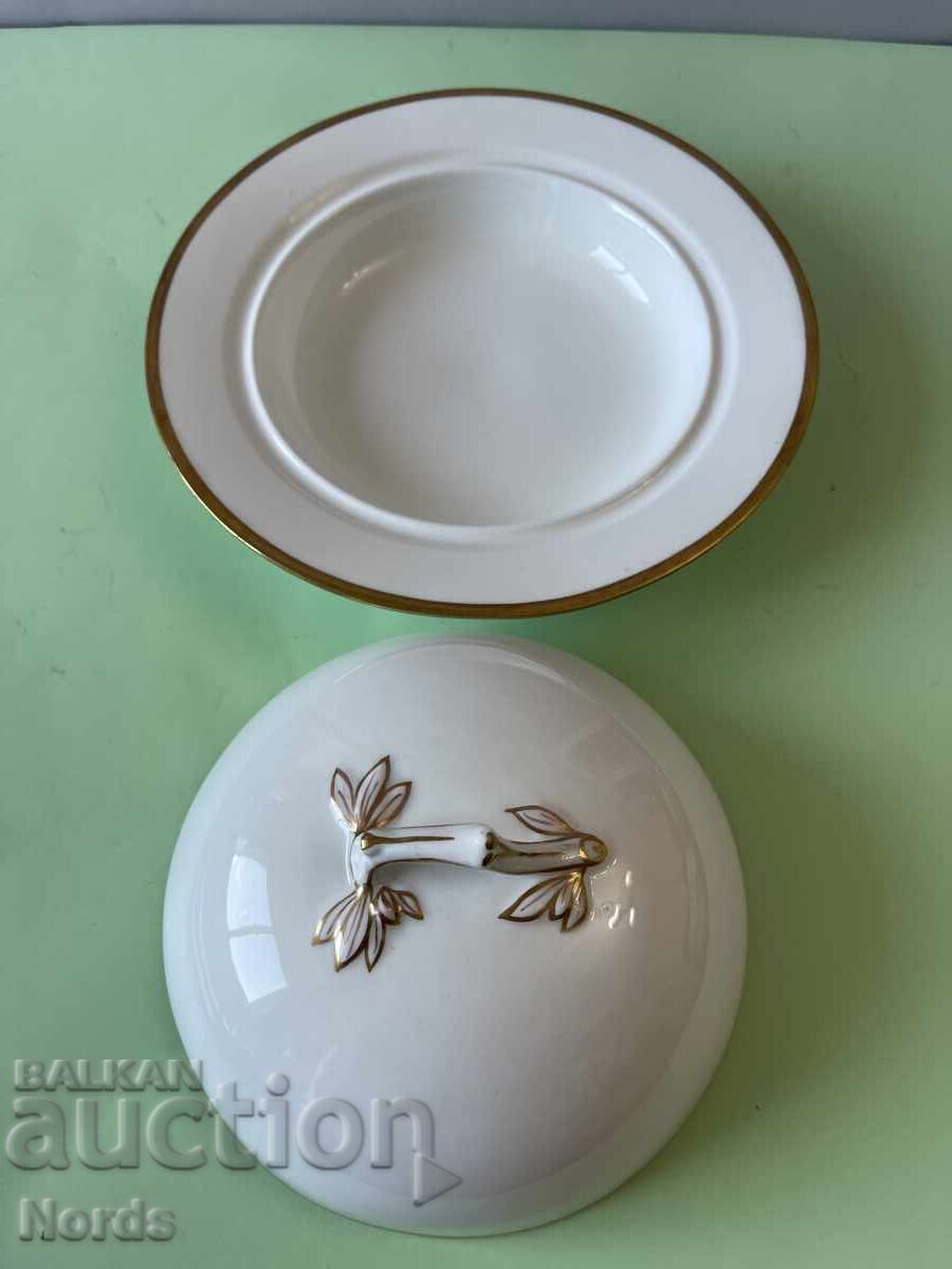 Beautiful porcelain butter dish with price € 0.01 | 0.02 BGN