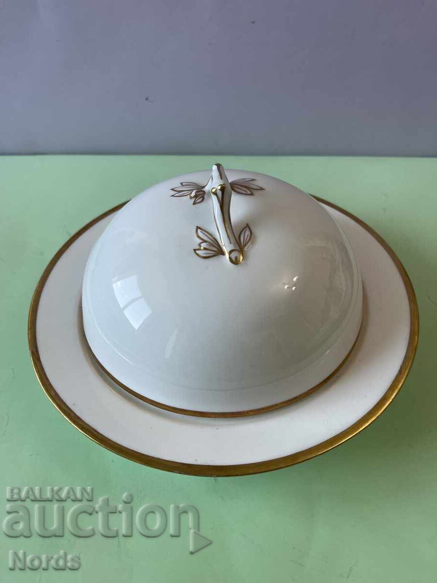 Beautiful porcelain butter dish - 7
