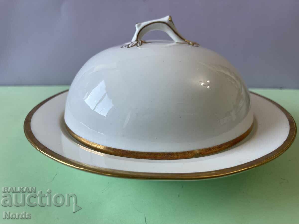 Beautiful porcelain butter dish