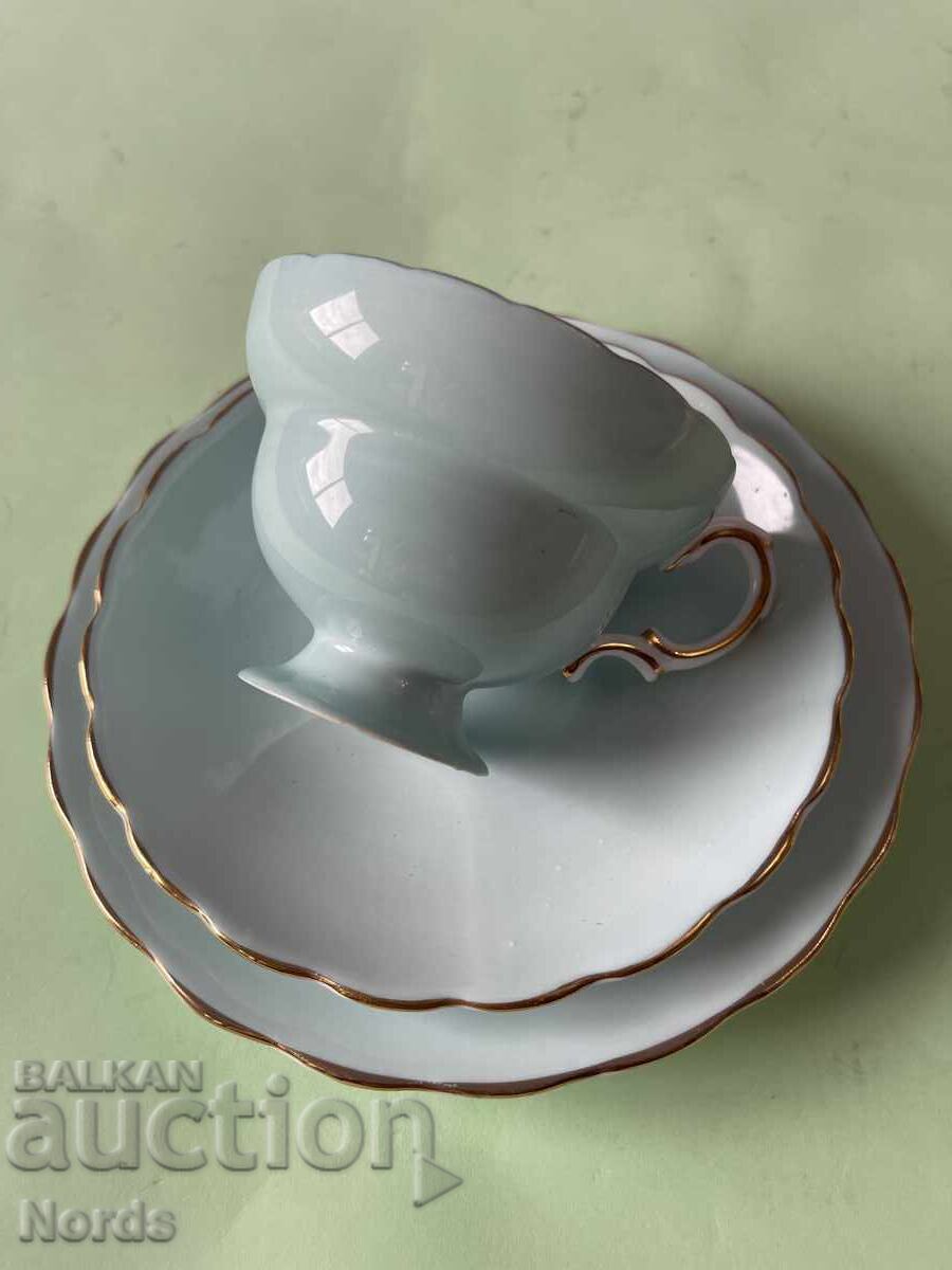 Auction  English triple tea set