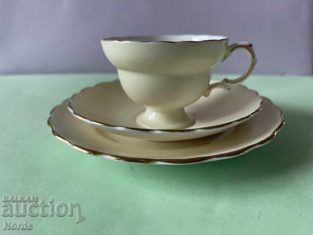 Auction  English triple tea set