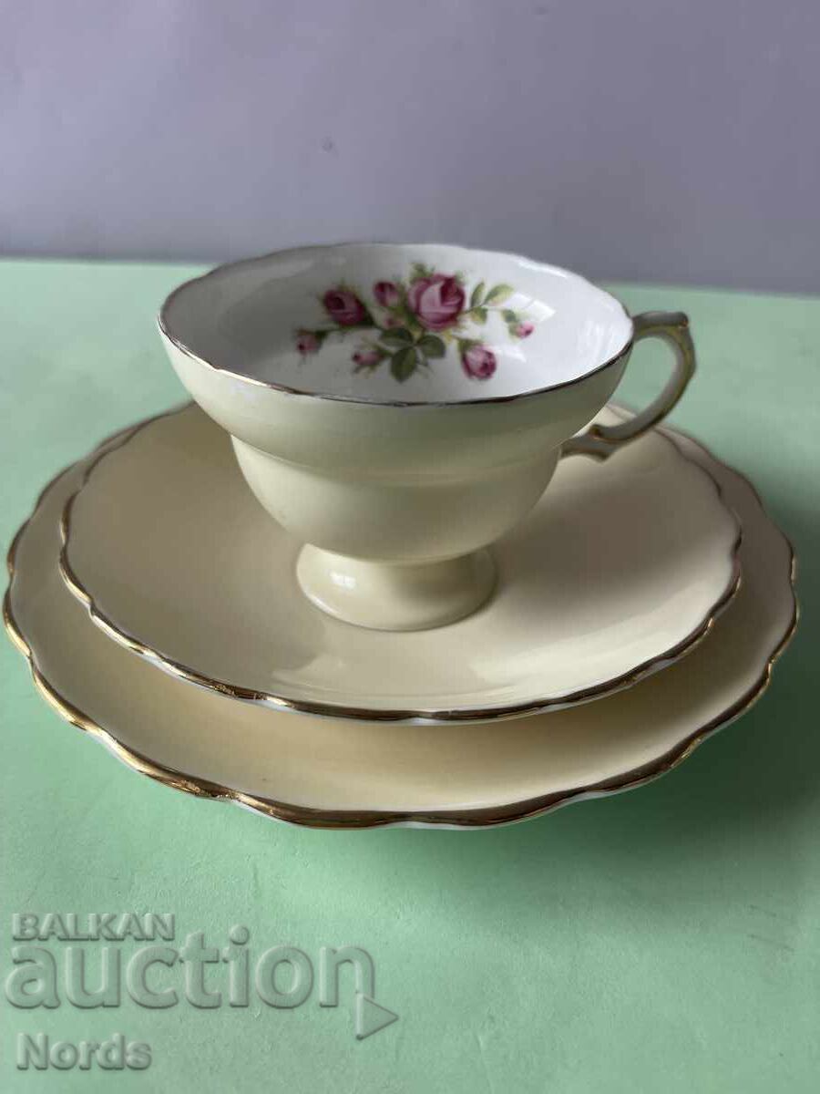 English triple tea set