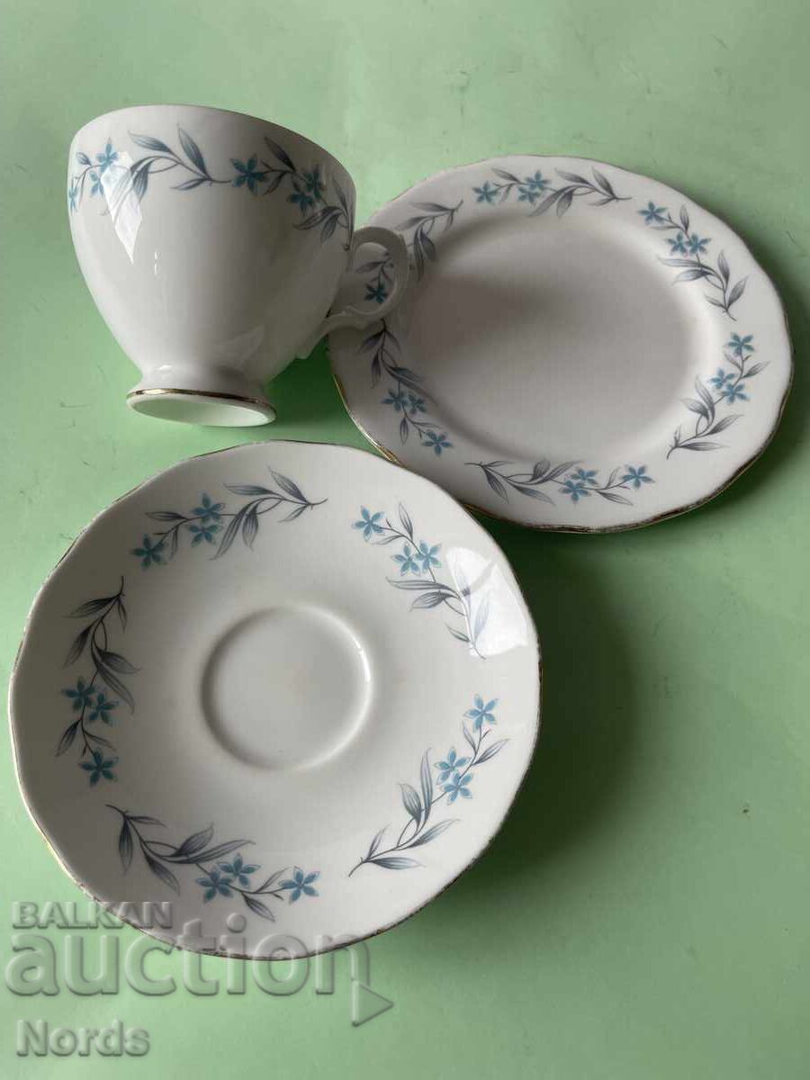 Auction  English triple tea set