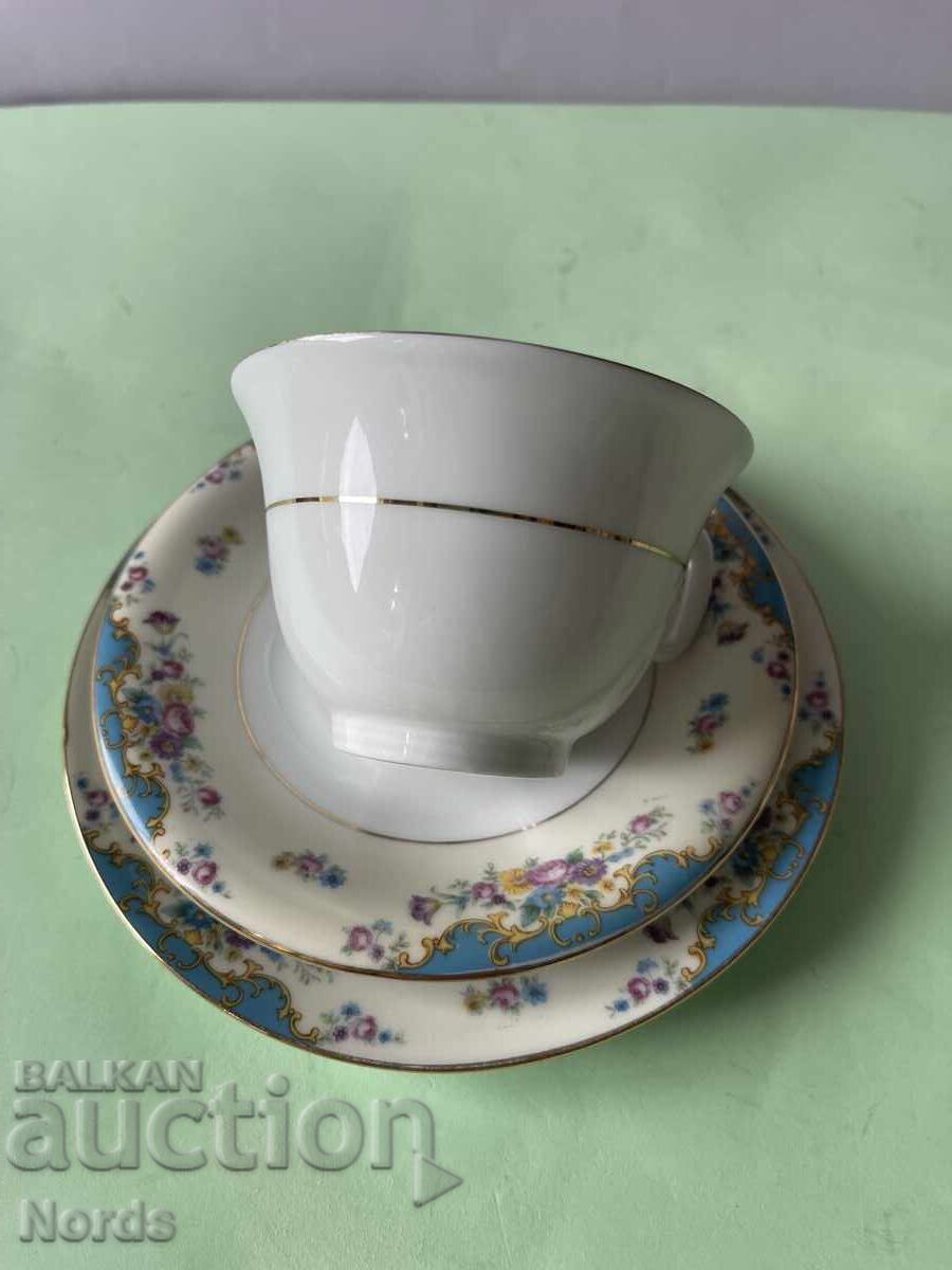 Auction  Czech tea set for three