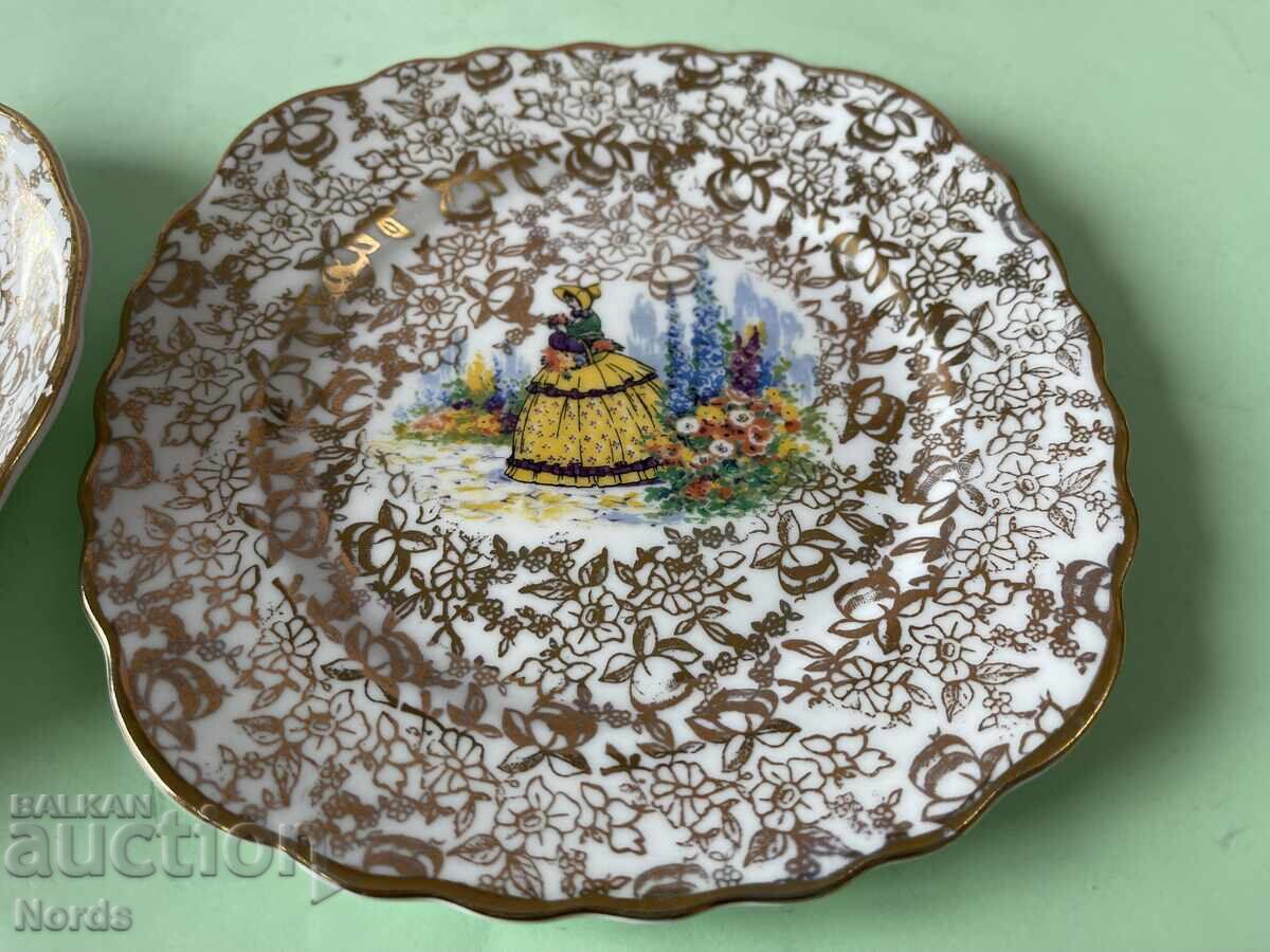 Beautiful English triple tea set - 5