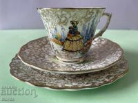 Beautiful English triple tea set