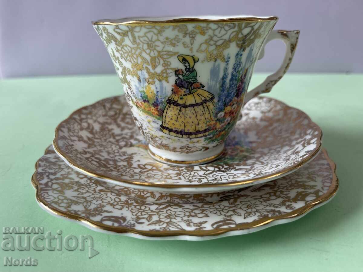 Beautiful English triple tea set