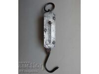 Старинен османски кантар с пружина 10 оки, 12 кг кантарче