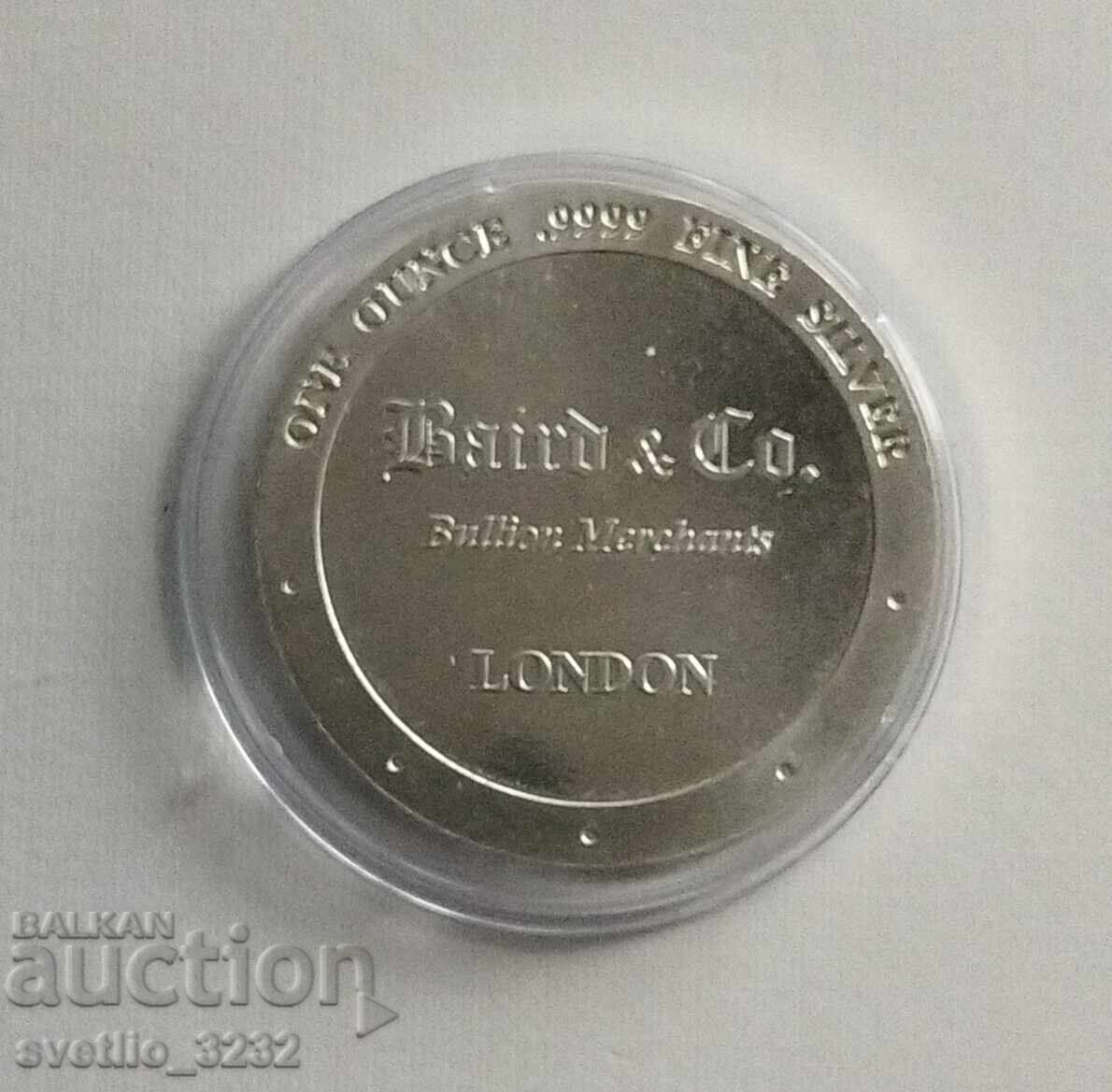 Ασημένιο νόμισμα 1 OZ Λαγός με τιμή € 125.00 | 244.48 BGN
