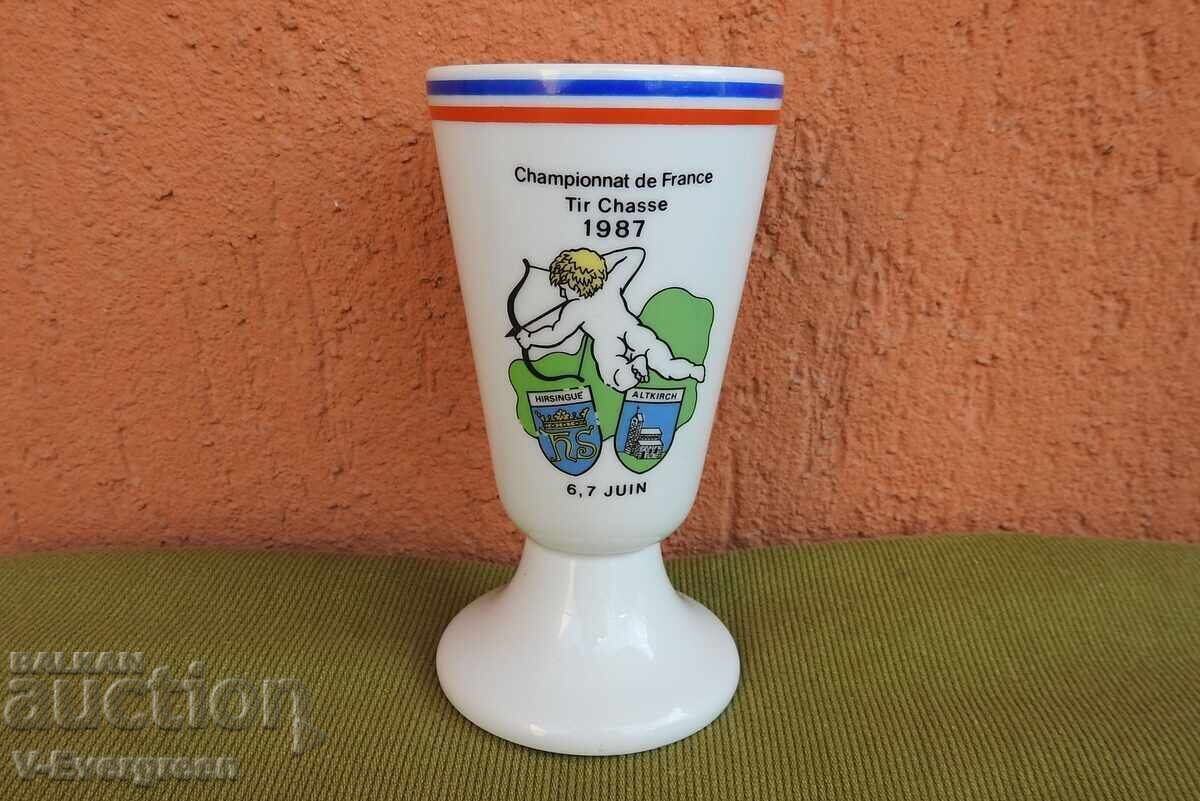 Cupă de premiere din porțelan Limoges tir Franța 1987 Limoges