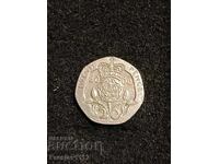 20 pence Marea Britanie 2002