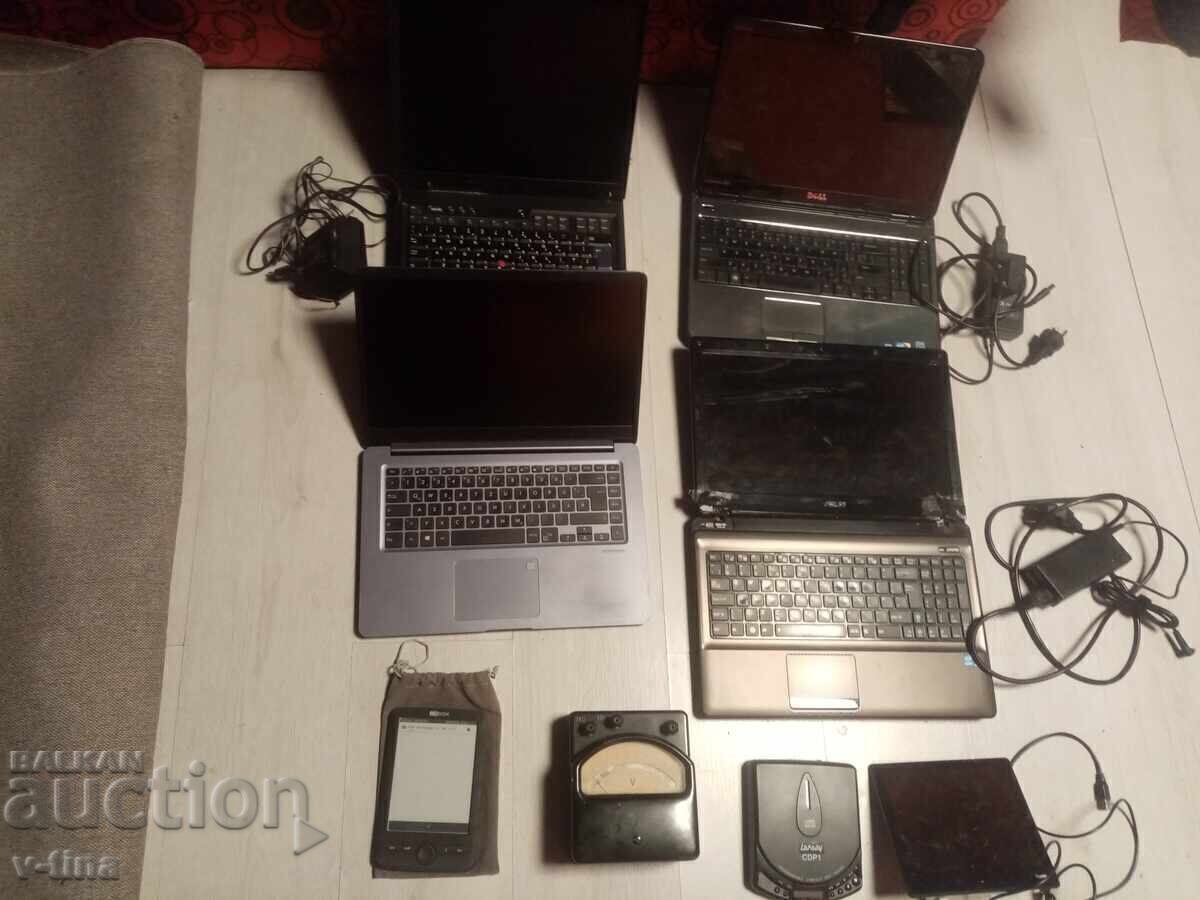 Patru laptopuri + ramă foto + CD disc + e-book reader + aparat de măsurat cu preț € 59.99 | 117.33 BGN