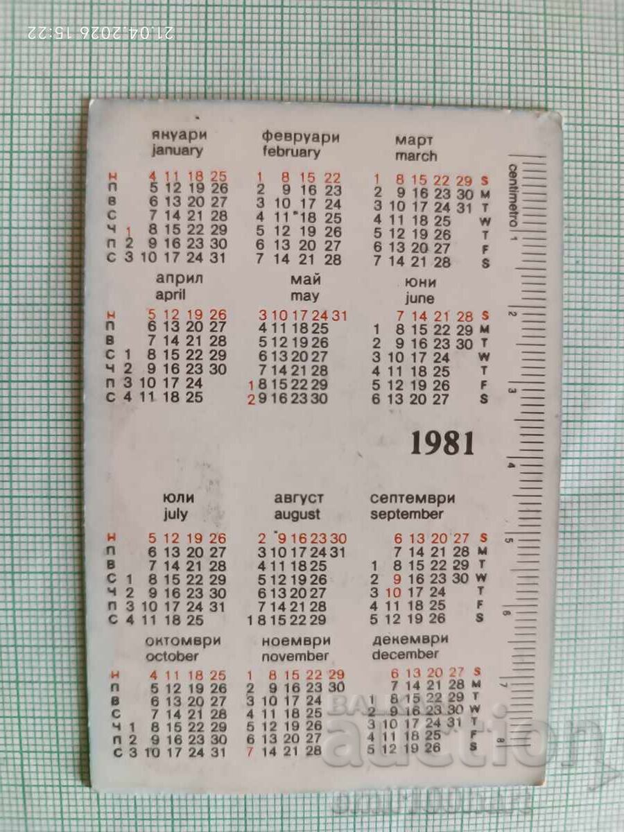 UBA pocket calendar with price € 0.50 | 0.98 BGN