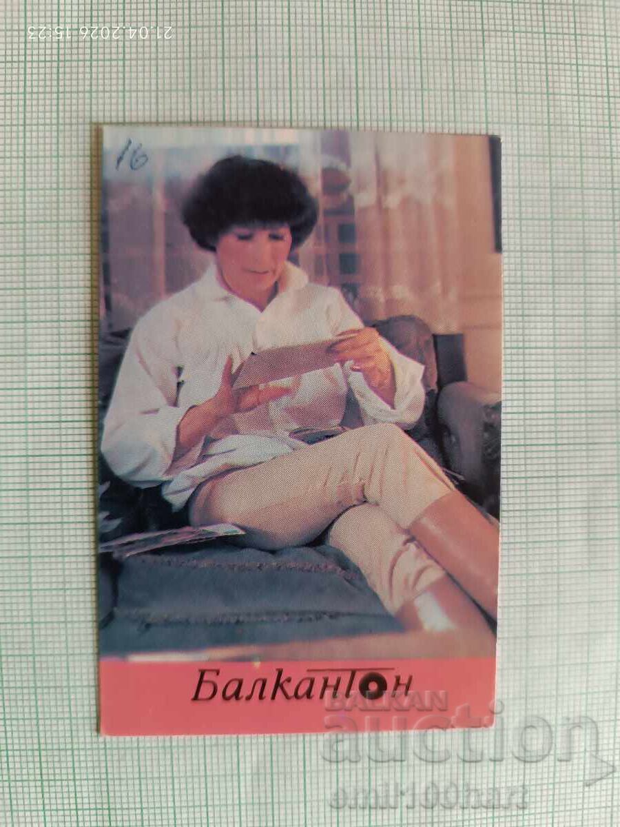 Calendar mic Balkanton Lili Ivanova 1981