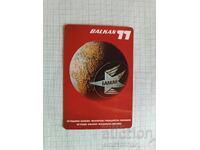 BGA Balkan 1977 pocket calendar