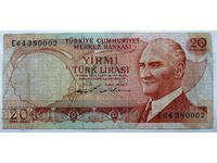 20 Lira Turkey 1970