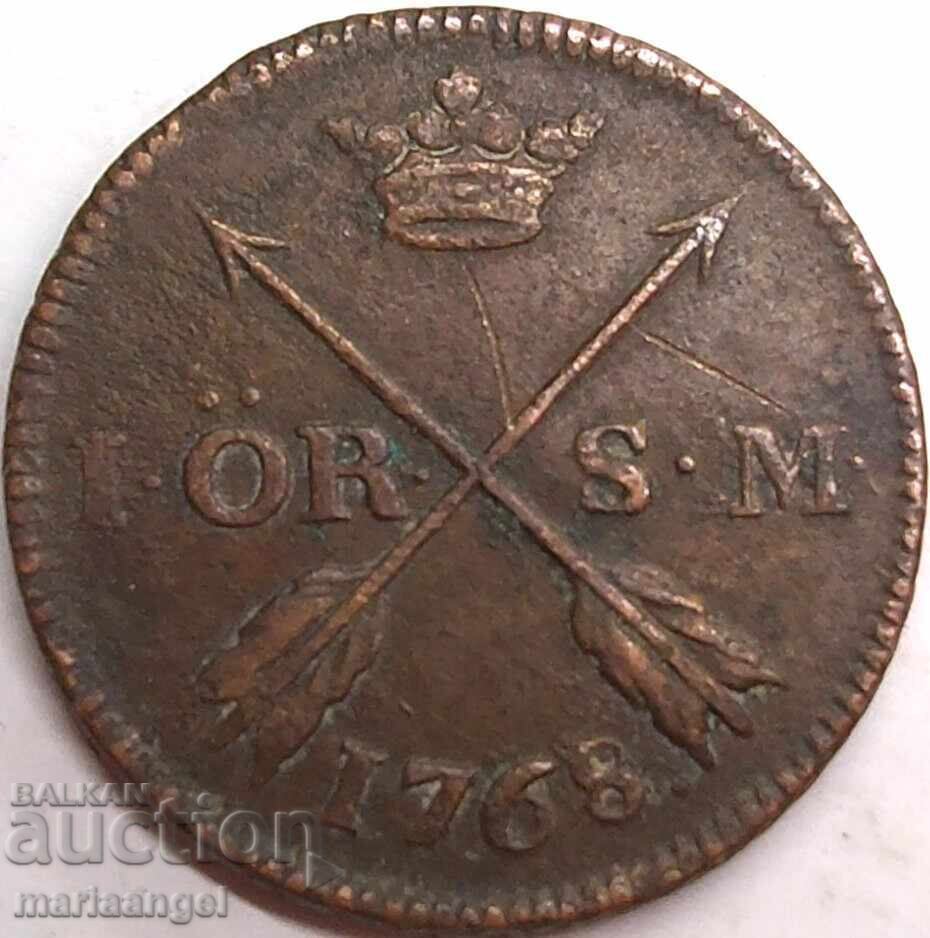 Σουηδία 1 Έρε 1768 Αδόλφος Φρειδερίκος κοπή 317 000 τεμ. 14.3γρ