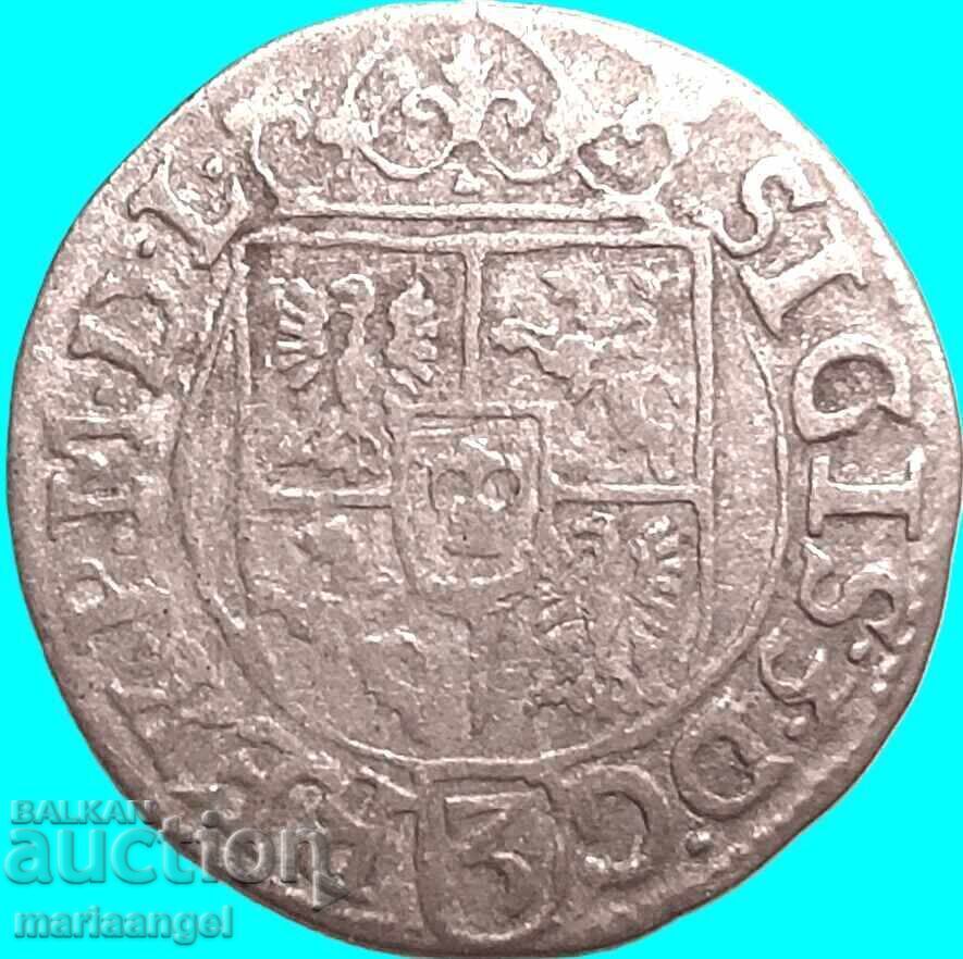 Livrarea Polonia 1627 3 Polker 1/24 Taler Poltorak Sigismund III argint
