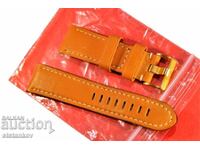 Jacques Lemans Beige leather 24 mm strap for men's watch