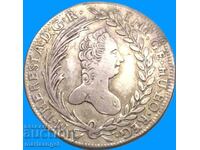 20 кройцера 1765 Австрия Патрона Унгарска М. Терезия Патина