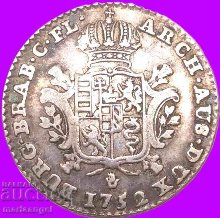 1/4 Thaler Ducaton 1752 Austria Maria Theresa silver - 6