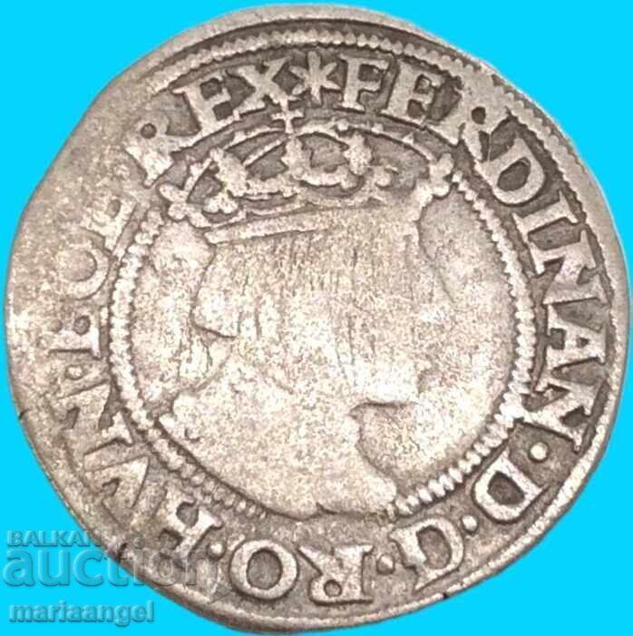 3 kreĭtsari 1552 Austria Ferdinand I Viena 1,85g argint