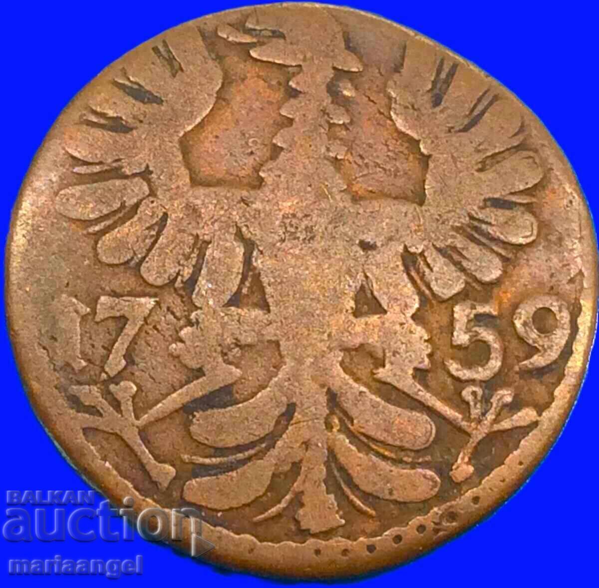 Germany Aachen 1759 12 hellers with price € 17.80 | 34.81 BGN