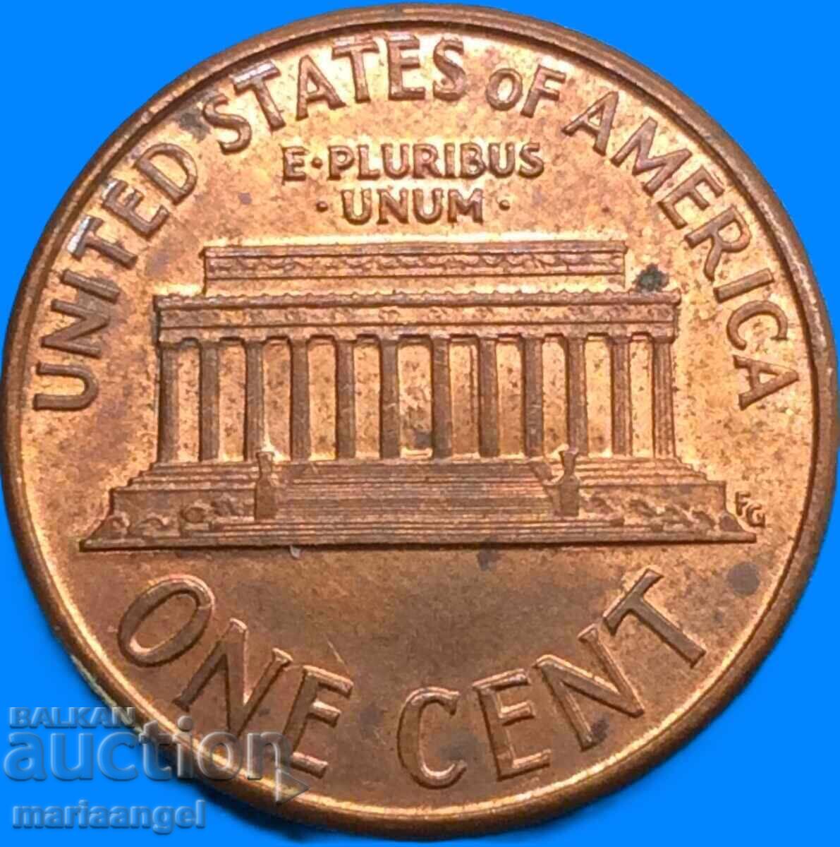 1 cent 1990 SUA președinte Lincoln - 6