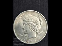 Dolar de argint Peace din 1922, compus din 90% argint