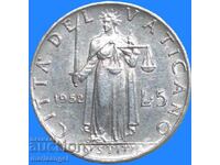 5 Lire 1952 Vatican
