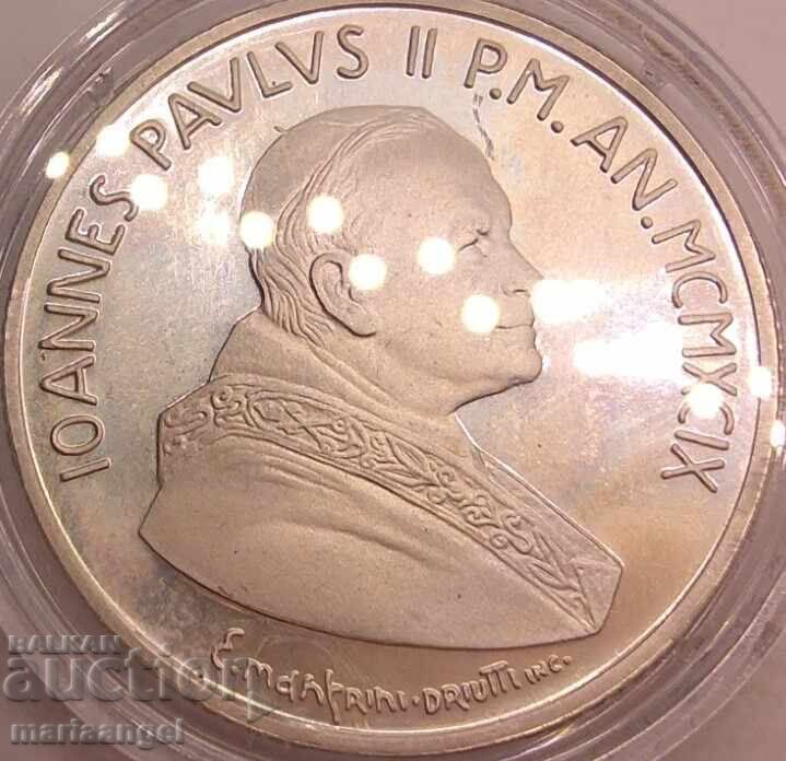 Παράδοση 10000 Λίρες 1999 Βατικανό PROOF UNC κάψουλα ασήμι