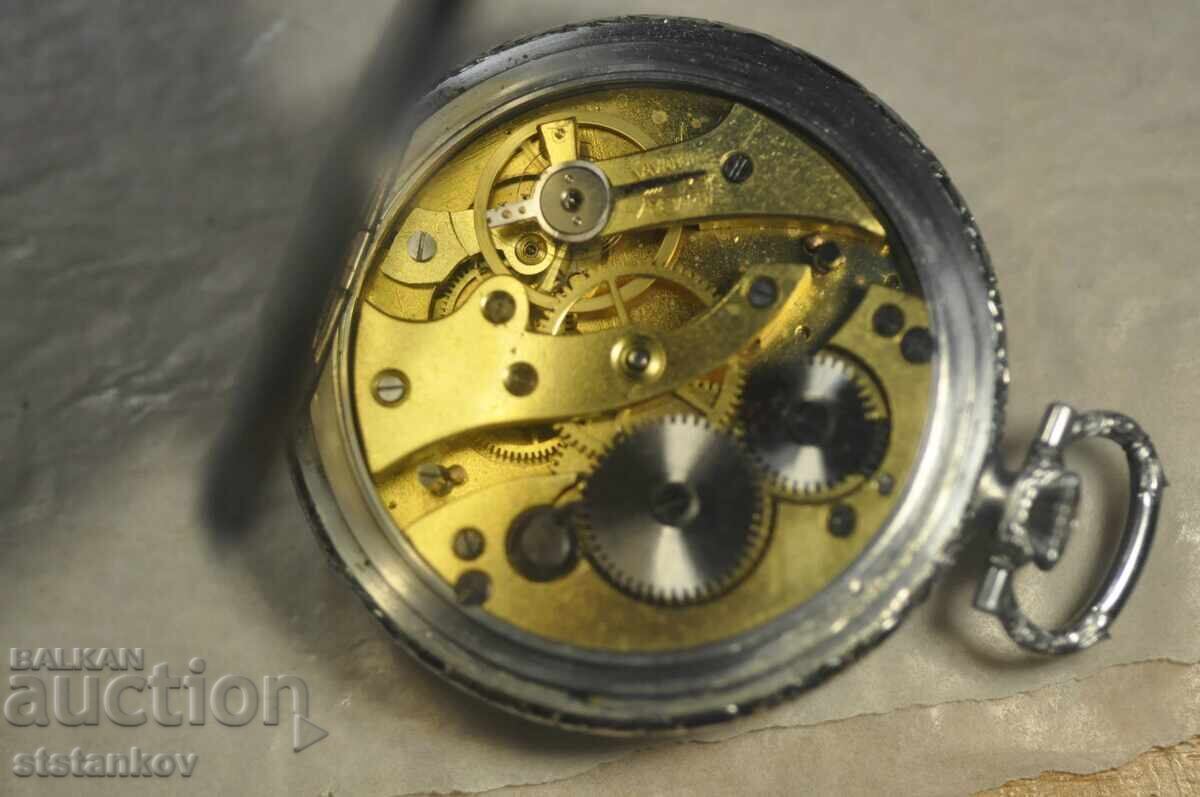 ELIME~10J Ceas de buzunar elvețian rar cu cilindru, calibru 1919 cu preț € 63.00 | 123.22 BGN