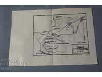 Στρατιωτικός χάρτης των επιχειρήσεων της 1ης/6ης και 3ης/3ης ταξιαρχίας 1913