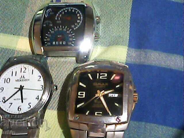 Lot de 4 ceasuri, funcționează, fără baterii